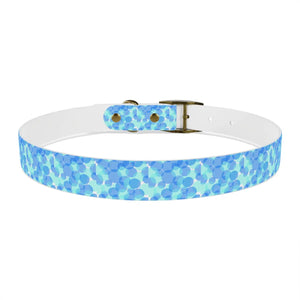 Personalized Blue Spheres Dog Collar - Odor Resistant - Dipaliz - Standard Collars