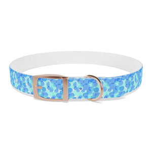 Personalized Blue Spheres Dog Collar - Odor Resistant - Dipaliz - Standard Collars