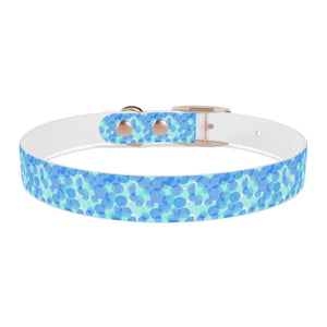 Personalized Blue Spheres Dog Collar - Odor Resistant - Dipaliz - Standard Collars