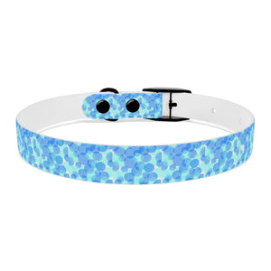 Personalized Blue Spheres Dog Collar - Odor Resistant - Dipaliz - Standard Collars