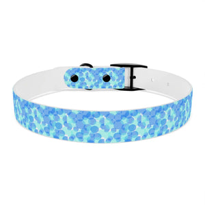 Personalized Blue Spheres Dog Collar - Odor Resistant - Dipaliz - Standard Collars