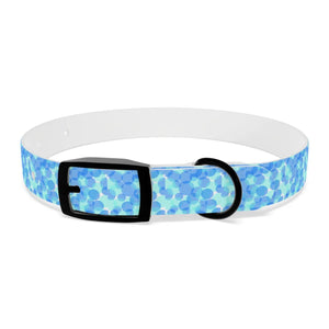 Personalized Blue Spheres Dog Collar - Odor Resistant - Dipaliz - Standard Collars