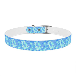 Personalized Blue Spheres Dog Collar - Odor Resistant - Dipaliz - Standard Collars