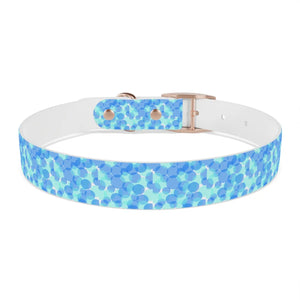 Personalized Blue Spheres Dog Collar - Odor Resistant - Dipaliz - Standard Collars
