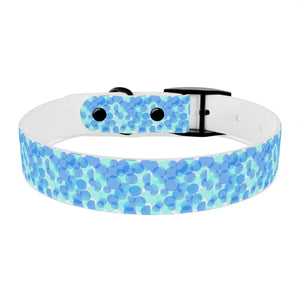 Personalized Blue Spheres Dog Collar - Odor Resistant - Dipaliz - Standard Collars