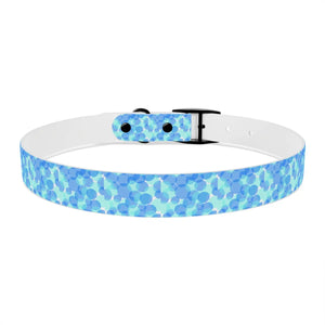 Personalized Blue Spheres Dog Collar - Odor Resistant - Dipaliz - Standard Collars