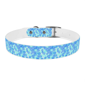 Personalized Blue Spheres Dog Collar - Odor Resistant - Dipaliz - Standard Collars