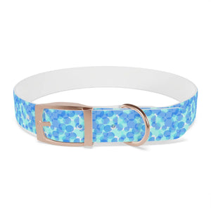 Personalized Blue Spheres Dog Collar - Odor Resistant - Dipaliz - Standard Collars