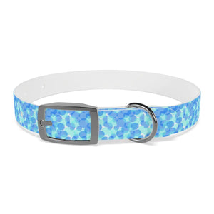 Personalized Blue Spheres Dog Collar - Odor Resistant - Dipaliz - Standard Collars