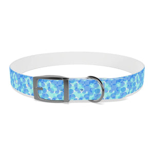 Personalized Blue Spheres Dog Collar - Odor Resistant - Dipaliz - Standard Collars