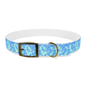 Personalized Blue Spheres Dog Collar - Odor Resistant - Dipaliz - Standard Collars