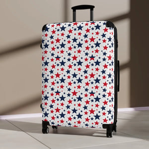 Blue Star Pattern Travel Luggage – Hard Shell - Dipaliz - Suitcases