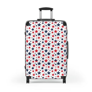 Blue Star Pattern Travel Luggage – Hard Shell - Dipaliz - Suitcases