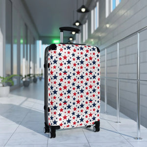 Blue Star Pattern Travel Luggage – Hard Shell - Dipaliz - Suitcases