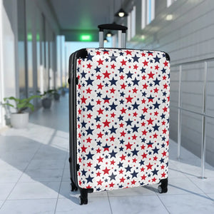 Blue Star Pattern Travel Luggage – Hard Shell - Dipaliz - Suitcases