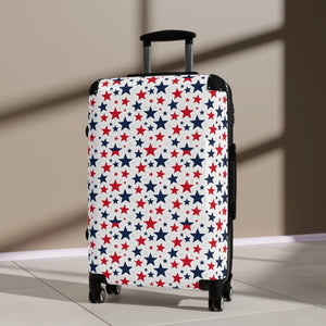 Blue Star Pattern Travel Luggage – Hard Shell - Dipaliz - Suitcases