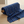 Blue striped fabric bolt