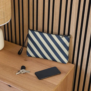 Blue Stripes Crossbody Bag - Hands Free Style - Dipaliz - Cross Body Bags