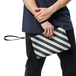Blue Stripes Crossbody Bag - Hands Free Style - Dipaliz - Cross Body Bags