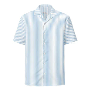 Blue Stripes Button Shirt - Moisture Wicking - Dipaliz - Shirts