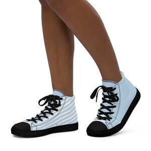 Urban Womens High Canvas Shoes - Stripes Refined - Dipaliz - Sneakers