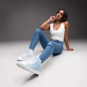 Urban Womens High Canvas Shoes - Stripes Refined - Dipaliz - Sneakers