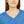Blue Textured V-neck Long Sleeve, Women’s Casual Top - T-shirts - Xs