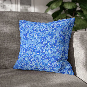 Blue Watercolor Dot Decorative Throw Pillow - Dipaliz - Chair & Sofa Cushion Covers