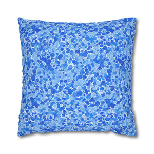 Blue Watercolor Dot Decorative Throw Pillow - Dipaliz - Chair & Sofa Cushion Covers