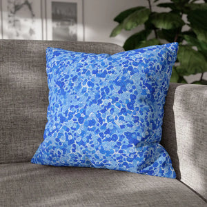 Blue Watercolor Dot Decorative Throw Pillow - Dipaliz - Chair & Sofa Cushion Covers