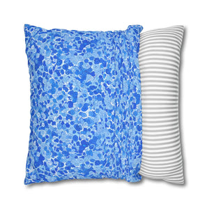 Blue Watercolor Dot Decorative Throw Pillow - Dipaliz - Chair & Sofa Cushion Covers