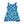 Blue Watercolor Floral Skater Dress – Organic Dipaliz - Dresses - s