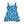 Blue Watercolor Floral Skater Dress – Organic Dipaliz - Dresses - s