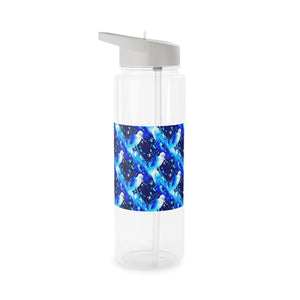 Blue Watercolor Galaxy Tritan Water Bottle – Durable Kids & Active Hydration - Bottles