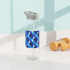 Blue Watercolor Galaxy Tritan Water Bottle – Durable Kids & Active Hydration - Bottles