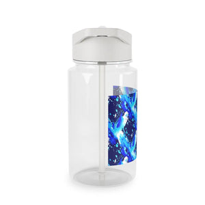 Blue Watercolor Galaxy Tritan Water Bottle – Durable Kids & Active Hydration - Bottles