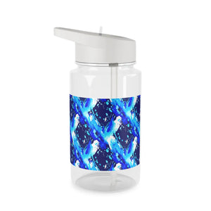 Blue Watercolor Galaxy Tritan Water Bottle – Durable Kids & Active Hydration - Bottles