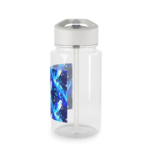 Blue Watercolor Galaxy Tritan Water Bottle – Durable Kids & Active Hydration - Bottles