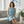 Blue Watercolor Teardrop Skater Dress Organic - Dipaliz - Dresses - s