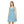 Blue Watercolor Teardrop Skater Dress Organic - Dipaliz - Dresses - s