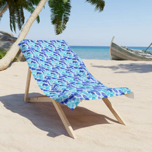 Watercolor Waves Beach Towel – Reinforced Edges - Dipaliz - Towels