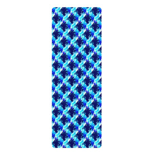 Blue Wave Rubber Yoga Mat – Non-slip Suede - Dipaliz - & Pilates Mats