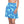 Blue Wave Skater Skirt – Abstract Ocean Print Flared - Skirts - s