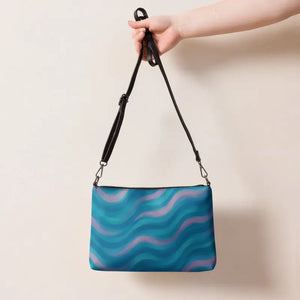 Blue Wavy Crossbody - Seaside Chic Soft Faux Leather Bag - Dipaliz - Cross Body Bags