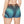 Blue Wavy Stripes Women’s Shorts - Moisture-wicking - Dipaliz