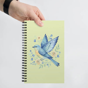Vibrant Flowers Spiral Notebook - Bluebird Garden - Dipaliz - Journals