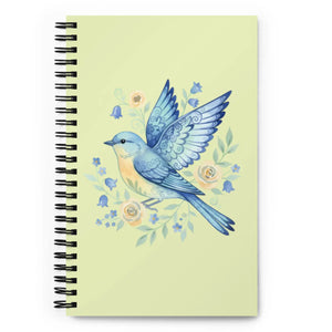 Vibrant Flowers Spiral Notebook - Bluebird Garden - Dipaliz - Journals