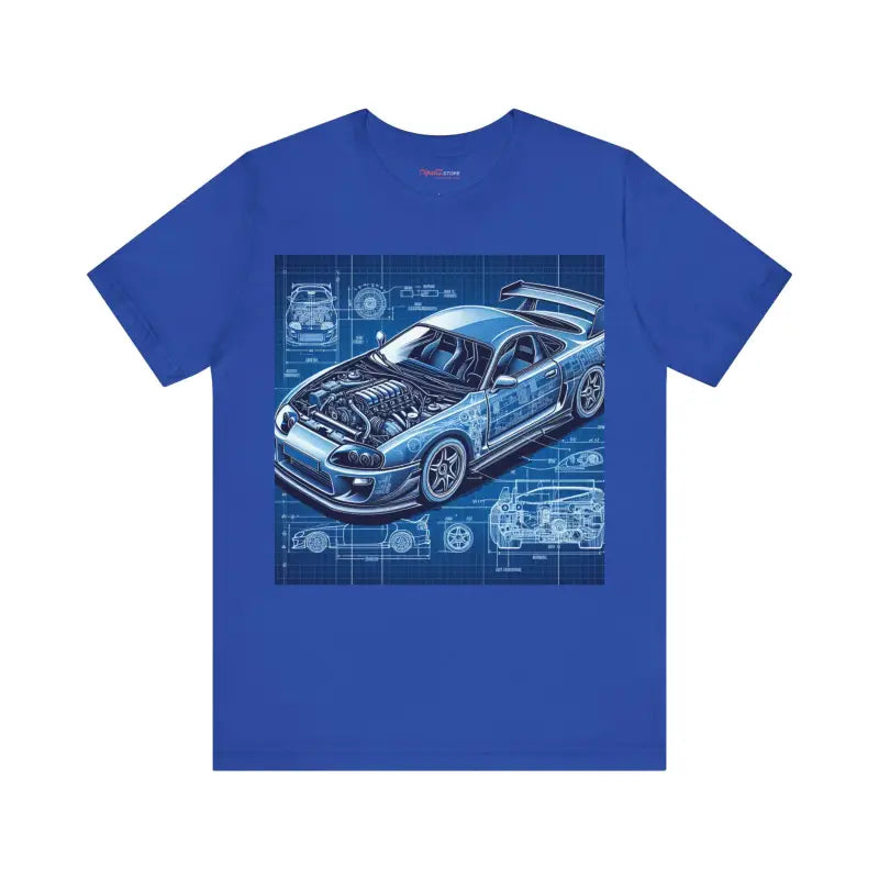 Drive-in Style: Unisex Jersey Short Sleeve Car Tee - T-shirt