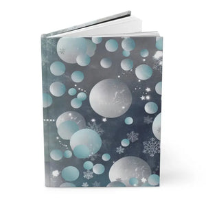 Stylish Bluish Circles Hardcover Journal - Creative Dreams - Dipaliz - Journals