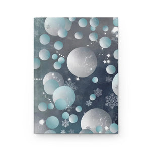 Stylish Bluish Circles Hardcover Journal - 5.75x8 - Dipaliz - Journals
